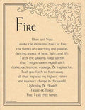 Fire Evocation | Poster | Wiccan Center