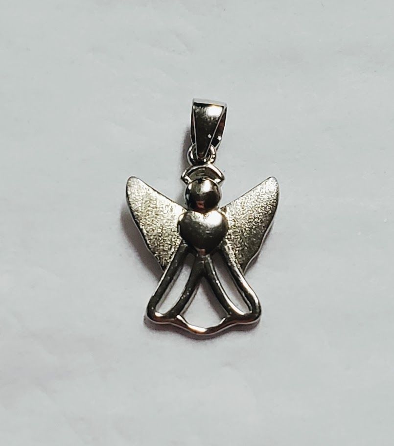 Sterling Silver Heart Angel Necklace | Jewelry-Necklace | Wiccan Center