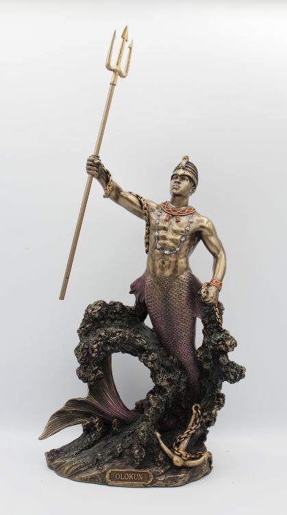Olokun - Owner of the Deep Sea (14.5") | Statue | Wiccan Center