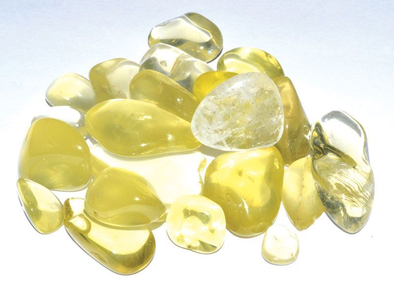 Topaz Lemon med | Tumbled Gemstone | Wiccan Center