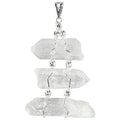 Triple Quartz Point Silver Necklace | Jewelry-Necklace | Wiccan Center