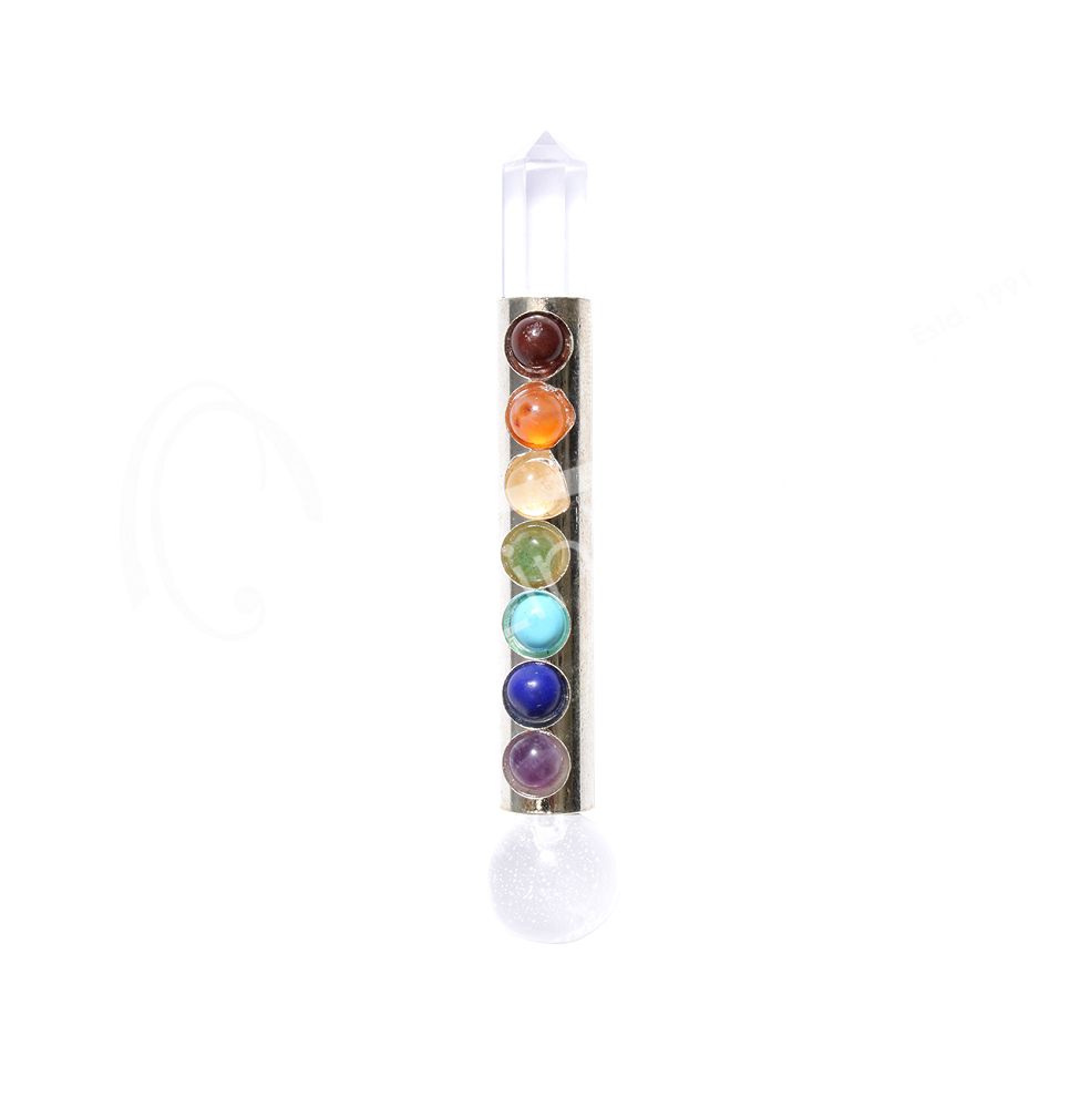 Heal Wand - 7 Chakra Silver | Wands | Wiccan Center