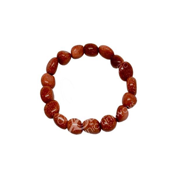 Red Goldstone Tumbled Bracelet | Jewelry-Bracelet | Wiccan Center