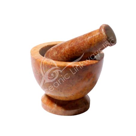 Natural Mortar & Pestle (4")