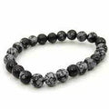 Snowflake Obsidian Bracelet | Jewelry-Bracelet | Wiccan Center