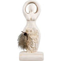 Gypsum Cement Owl Goddess | Figurines | Wiccan Center