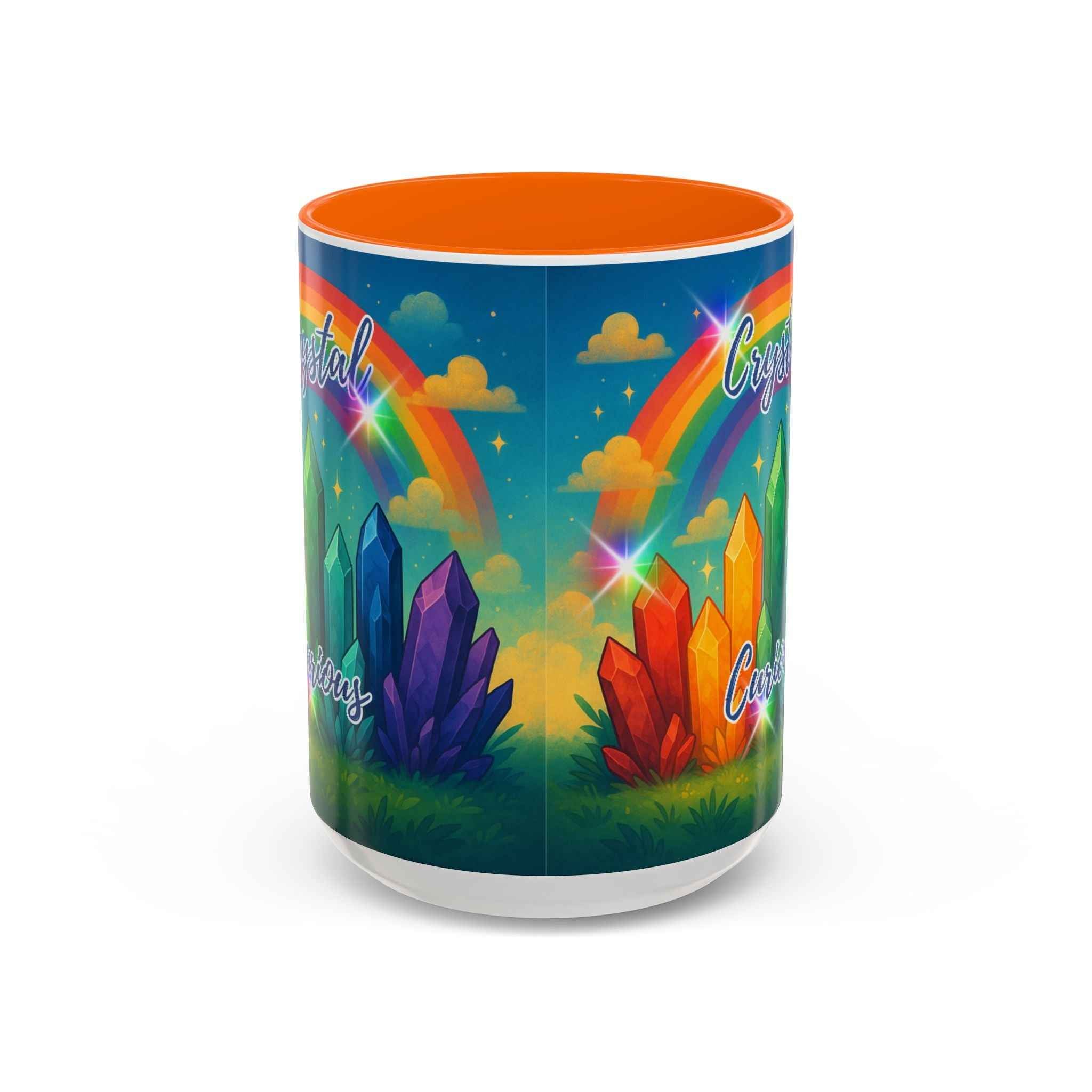 Coffee Mug - Rainbow Crystal Curious | Mug | Wiccan Center
