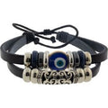 Leather Evil Eye Bracelet | Jewelry-Bracelet | Wiccan Center