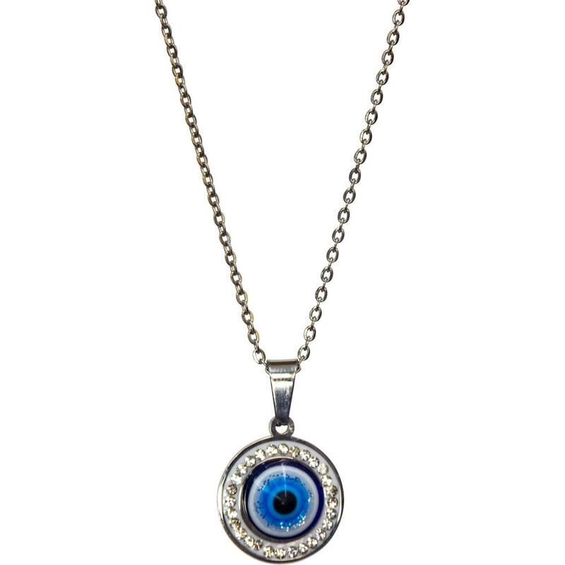 Evil Eye Zirconia Necklace | Jewelry-Necklace | Wiccan Center