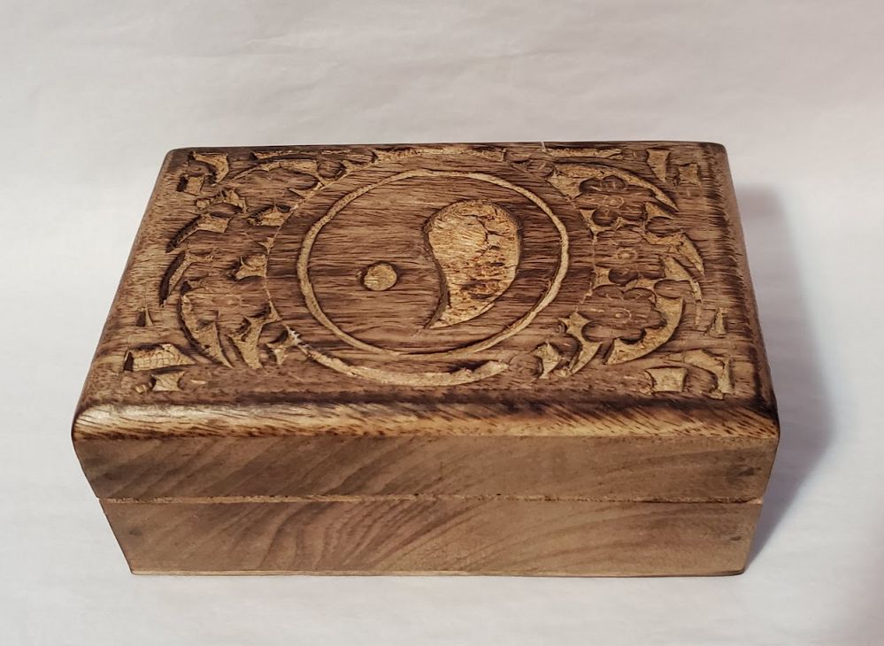 Yin Yang Wooden Box | Boxes | Wiccan Center