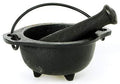 Cast Iron Cauldron M&P set | Mortar & Pestle | Wiccan Center