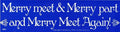 Merry Meet & Merry Part - Bumper Sticker (11.5") | Bumper Stickers | Wiccan Center