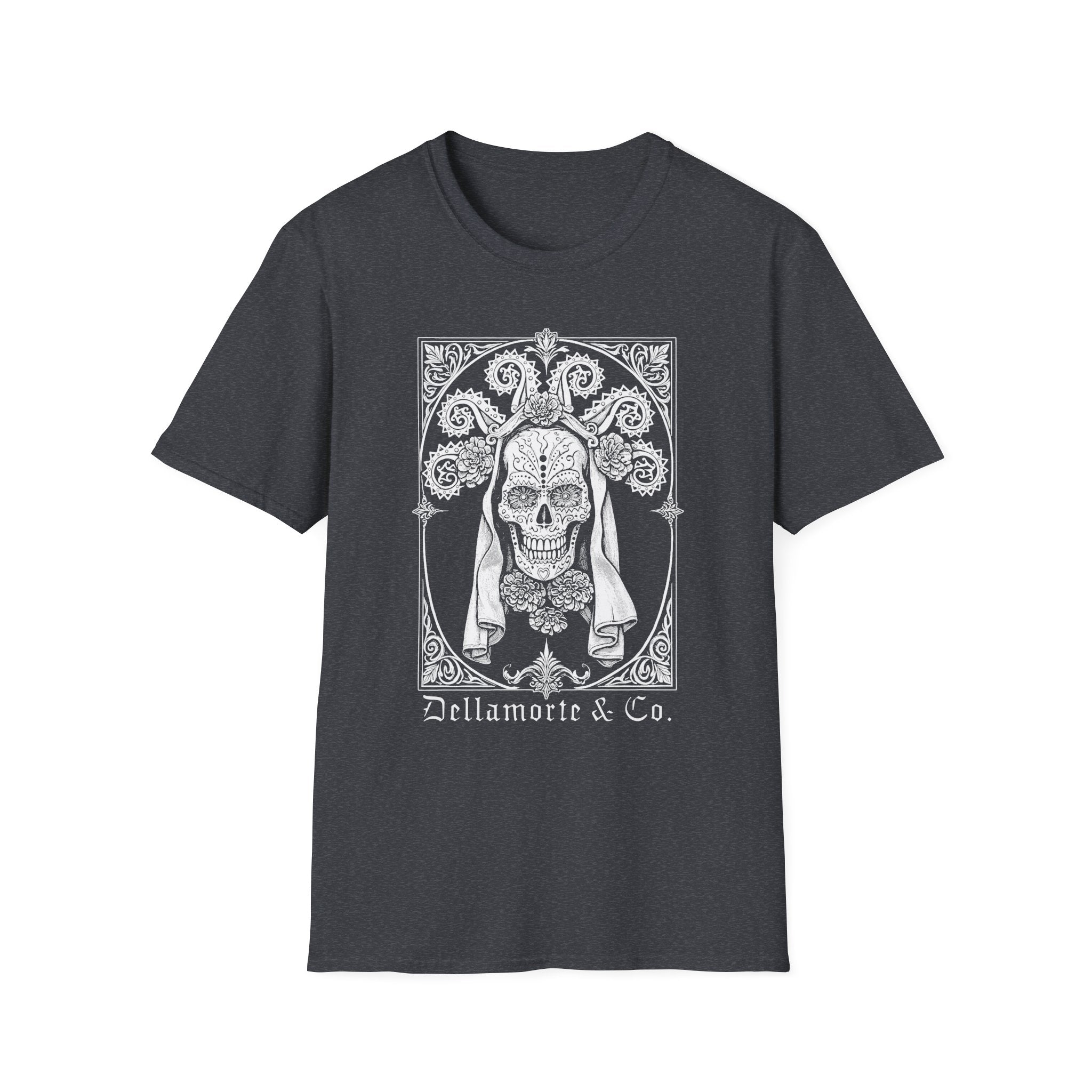 Dia de los Muertos Unisex T-Shirt, Gothic Sugar Skull Tee | Dellamorte Alternative Shirt, Halloween Gift, Day of the Dead Tee, Graphic