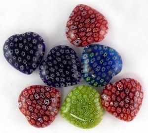Millefiori Heart | Hearts | Wiccan Center