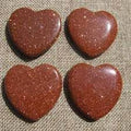 Red Goldstone Flat Heart (45mm) | Hearts | Wiccan Center