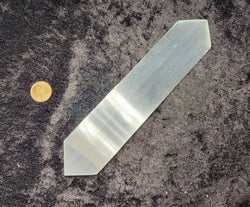 Selenite Point - Flat Double | Point | Wiccan Center