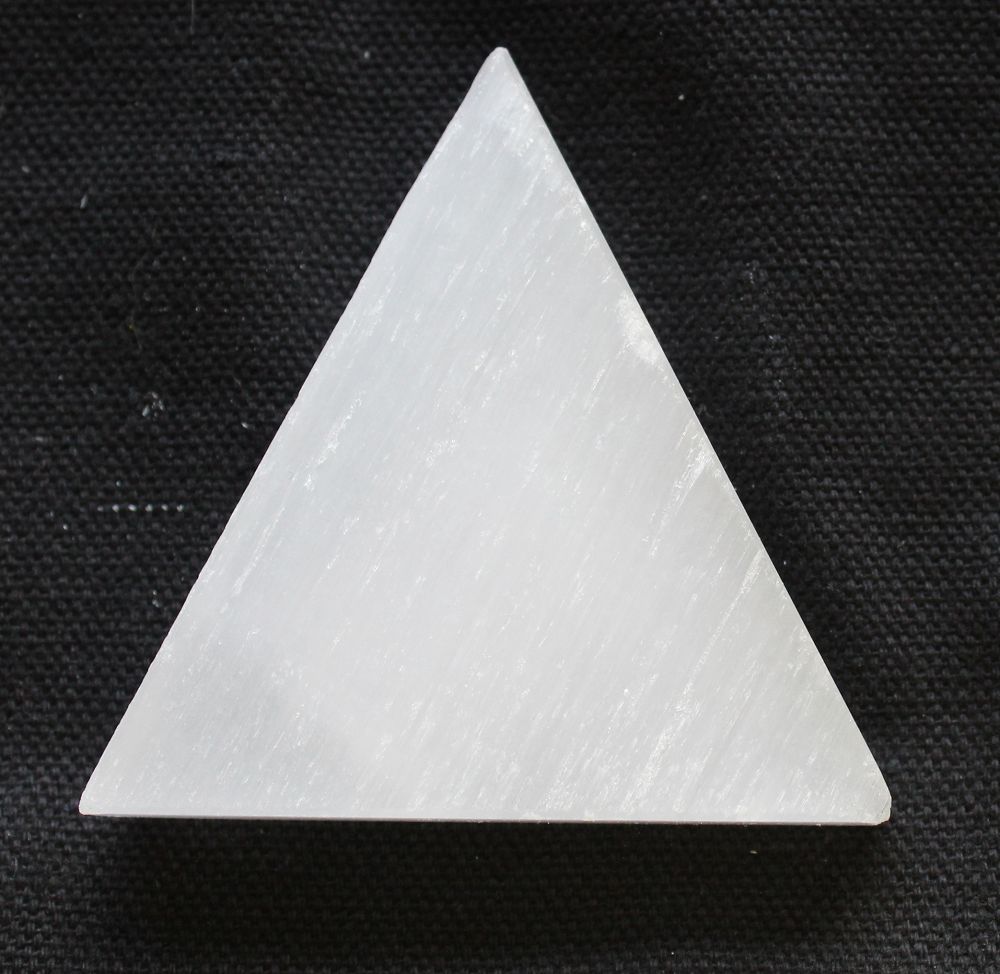 Selenite - Triangle Tile | Plates | Wiccan Center