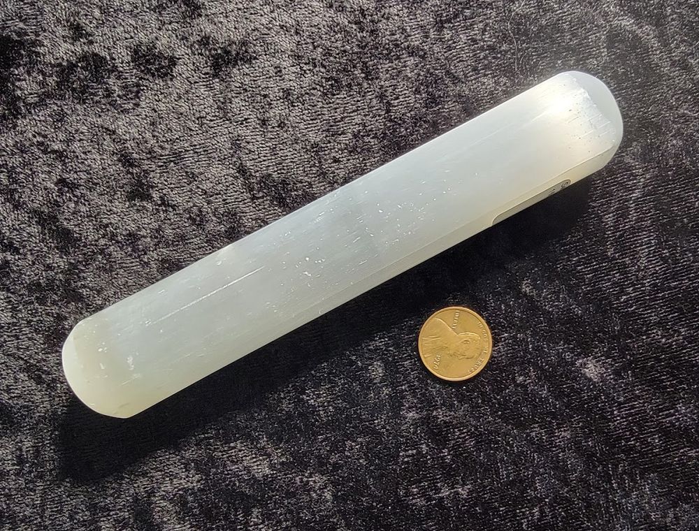 Selenite Massage Wand - Rounded | Wands | Wiccan Center