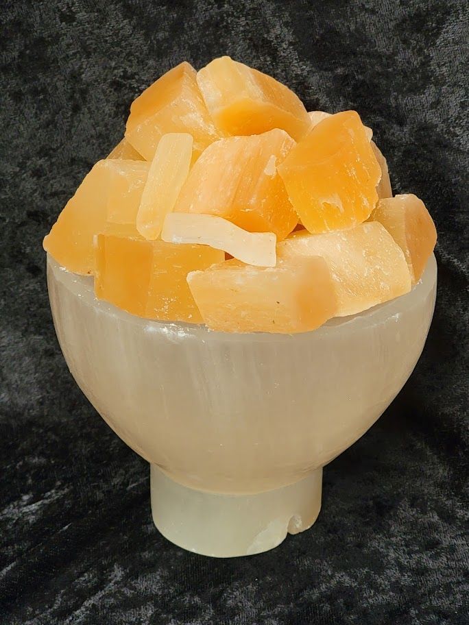 Selenite Lamp - Bowl | Lights | Wiccan Center