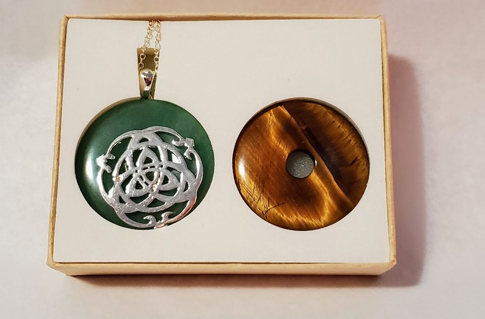 Triquetra Donut Gemstone Pendant Kit | Jewelry | Wiccan Center