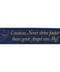 Caution, Never Drive Faster than your Angel - Bumper Sticker | Bumper Stickers | Wiccan Center