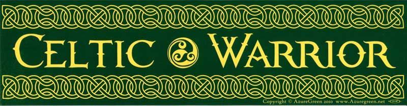 Celtic Warrior - Bumper Sticker | Bumper Stickers | Wiccan Center