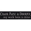Chaos, Panic & Disorder - Bumper Sticker | Bumper Stickers | Wiccan Center