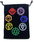 Chakra Black Velveteen Bag | Accessories - handbag | Wiccan Center