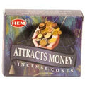 Attracts Money HEM Cone | Incense | Wiccan Center