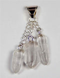 Quartz Triple Drop Necklace | Jewelry-Necklace | Wiccan Center