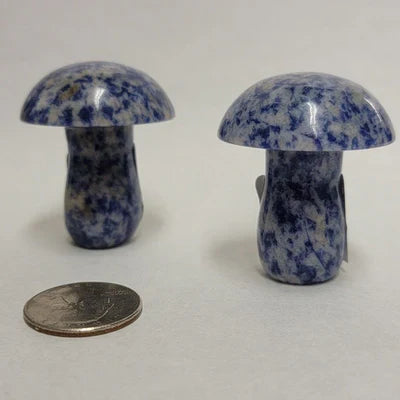 Gemstone Mushroom Carving (2" - 2.5") | Carvings | Wiccan Center