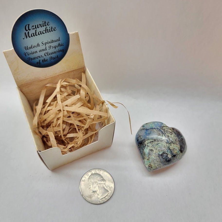 Azurite & Malachite - Heart Gift Box | Hearts | Wiccan Center