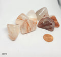 Orange Elestial Quartz A Med | Tumbled Gemstone | Wiccan Center
