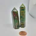 Green Jade Quartz Obelisk - Medium | Point | Wiccan Center