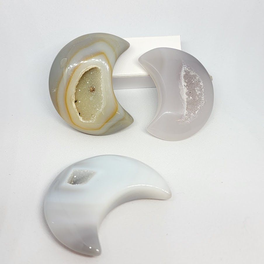Moon Agate Druzy | Carvings | Wiccan Center