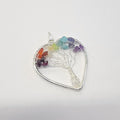 Chakra Tree of Life Heart Necklace | Jewelry-Necklace | Wiccan Center