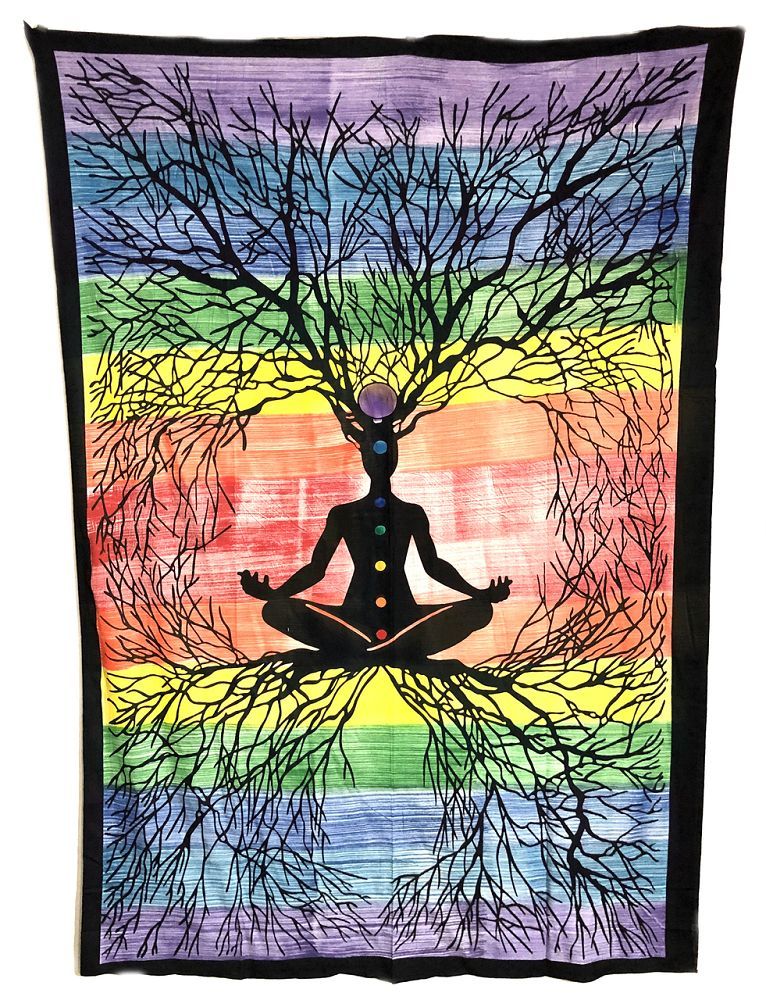 7 Chakra Roots - Tapestry (135x220) | Tapestry | Wiccan Center