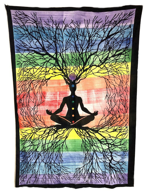 7 Chakra Roots - Tapestry (135x220) | Tapestry | Wiccan Center