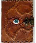 Sacred Eye Leather w/latch | Journals | Wiccan Center