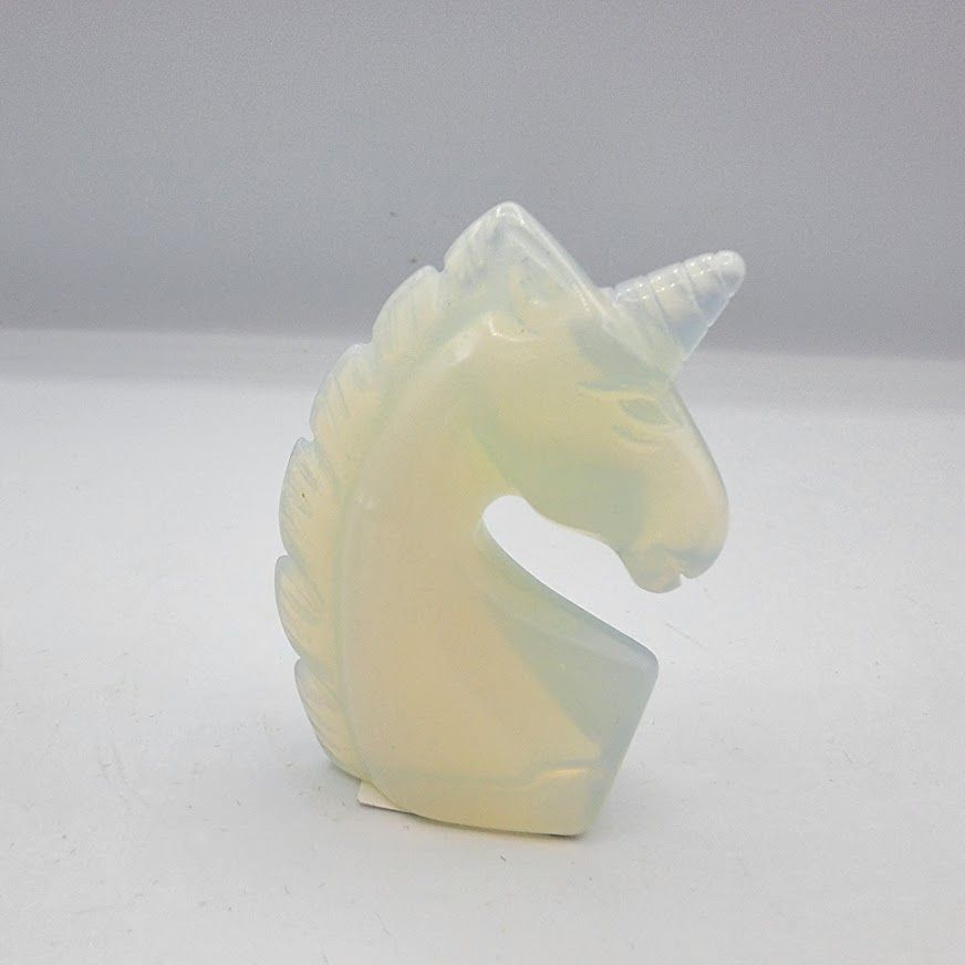 Opalite Unicorn Carving | Figurines | Wiccan Center