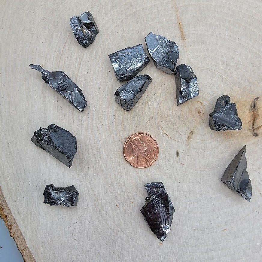 Noble Shungite Rough Med | Rough Gemstone | Wiccan Center