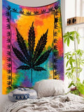 Tie Dye Cannabis - Tapestry (140x210cm) | Tapestry | Wiccan Center