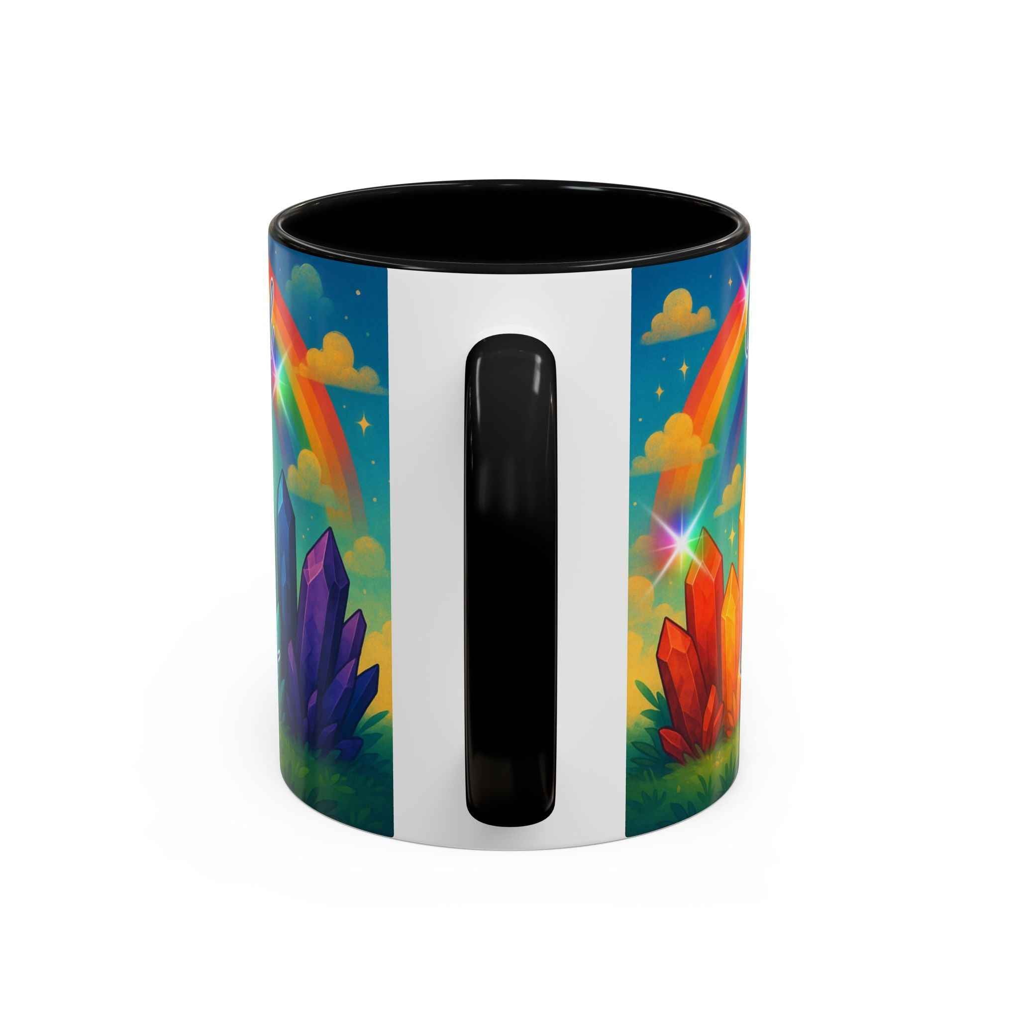 Coffee Mug - Rainbow Crystal Curious | Mug | Wiccan Center