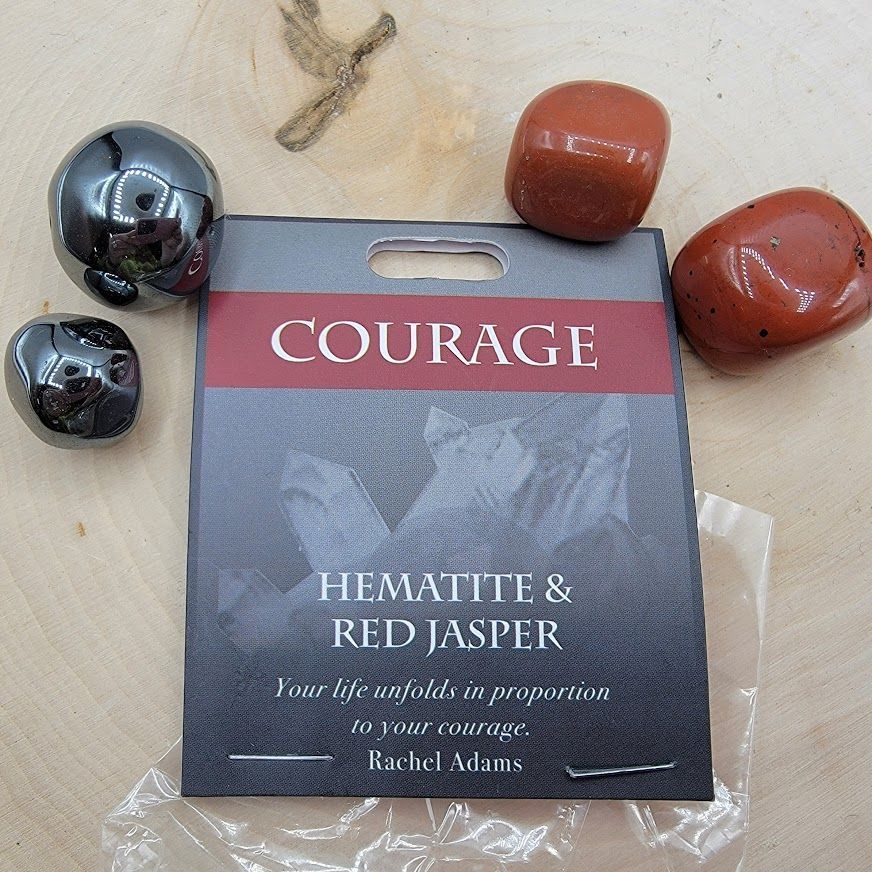 Courage - Hematite/Red Jasper | Gemstone | Wiccan Center
