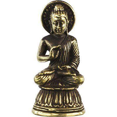 Mini Brass Chakra Buddha | Figurines | Wiccan Center
