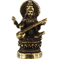 Mini Brass Saraswati | Figurines | Wiccan Center