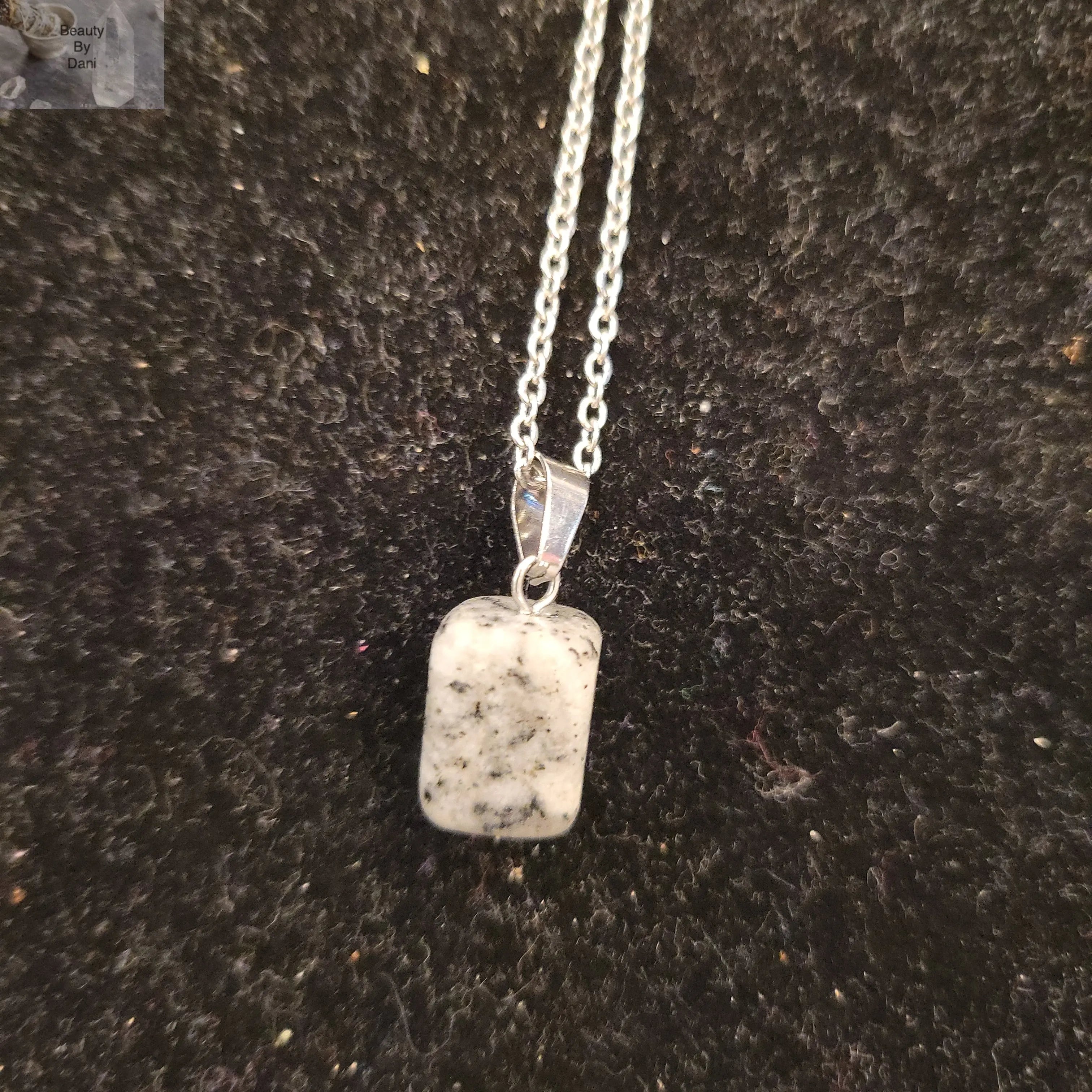 Snowflake Obsidian Necklace