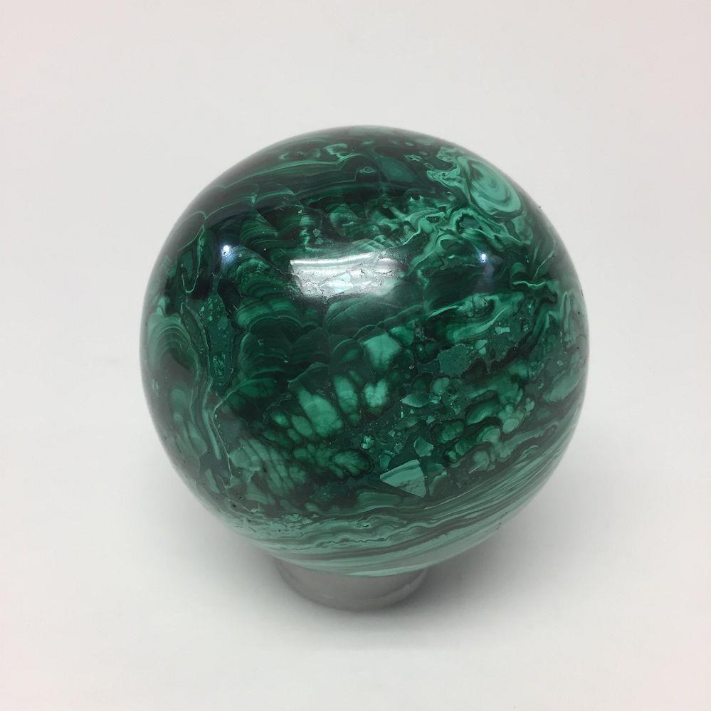 Malachite Sphere - Medium | Sphere | Wiccan Center