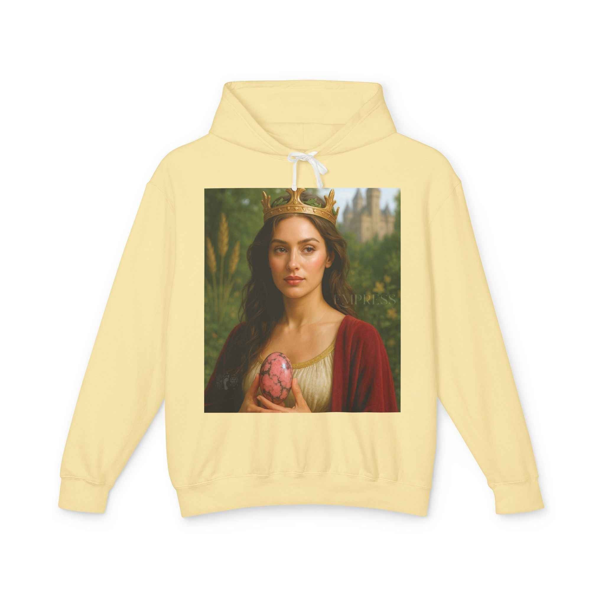 Empress Rhodonite Unisex Lightweight Hooded Sweatshirt | Hoodie | Wiccan Center