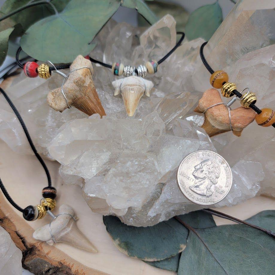 Shark Tooth Beaded Necklace | Jewelry-Necklace | Wiccan Center